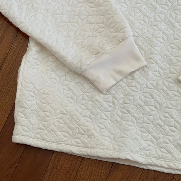 Madewell Quilted Ivory Pullover Sweater N1073 Size XL Extra Large New - Picture 7 of 13